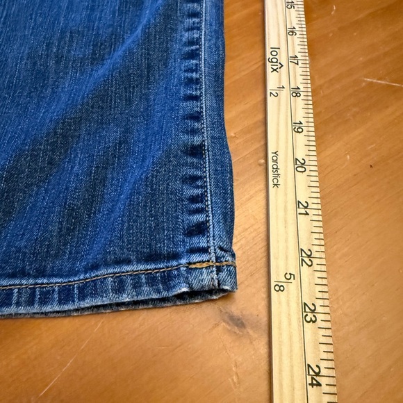 Bke Payton Jeans Straight Leg Women’s 28x23 Crop Med Wash Distressed Casual - Picture 11 of 12